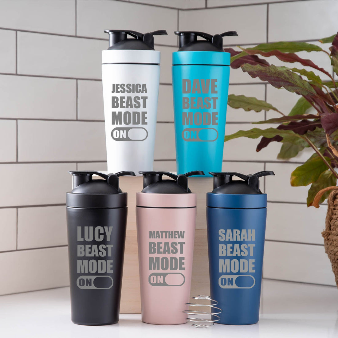 Personalised Beast Mode Protein Shaker Bottle