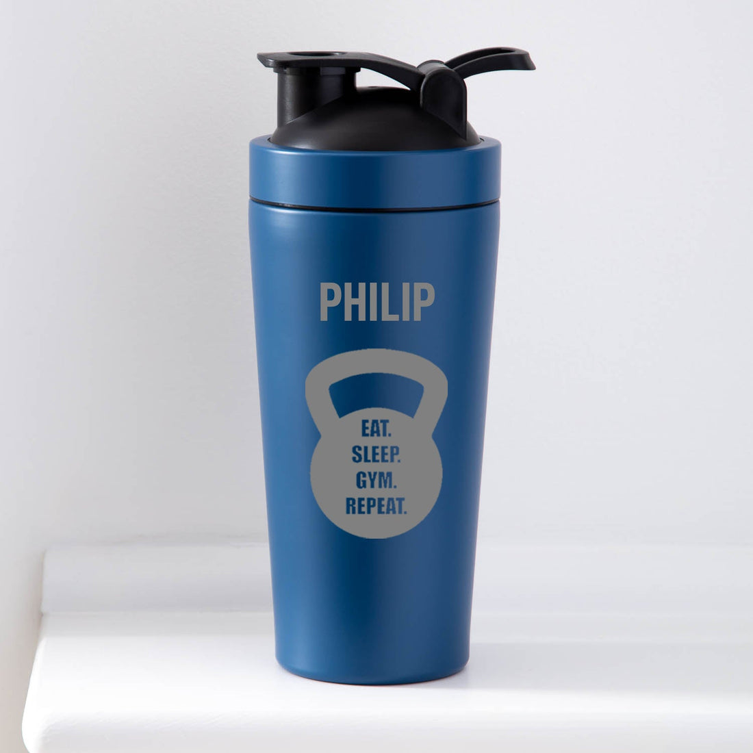 Personalised Kettle Bell Protein Shaker Bottle