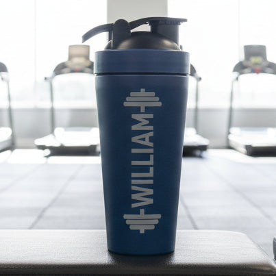 Personalised Bench Bar Protein Shaker Bottle
