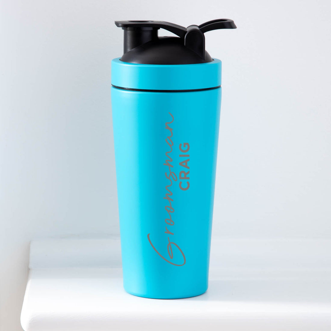 Personalised Groomsman Wedding Protein Shaker Bottle